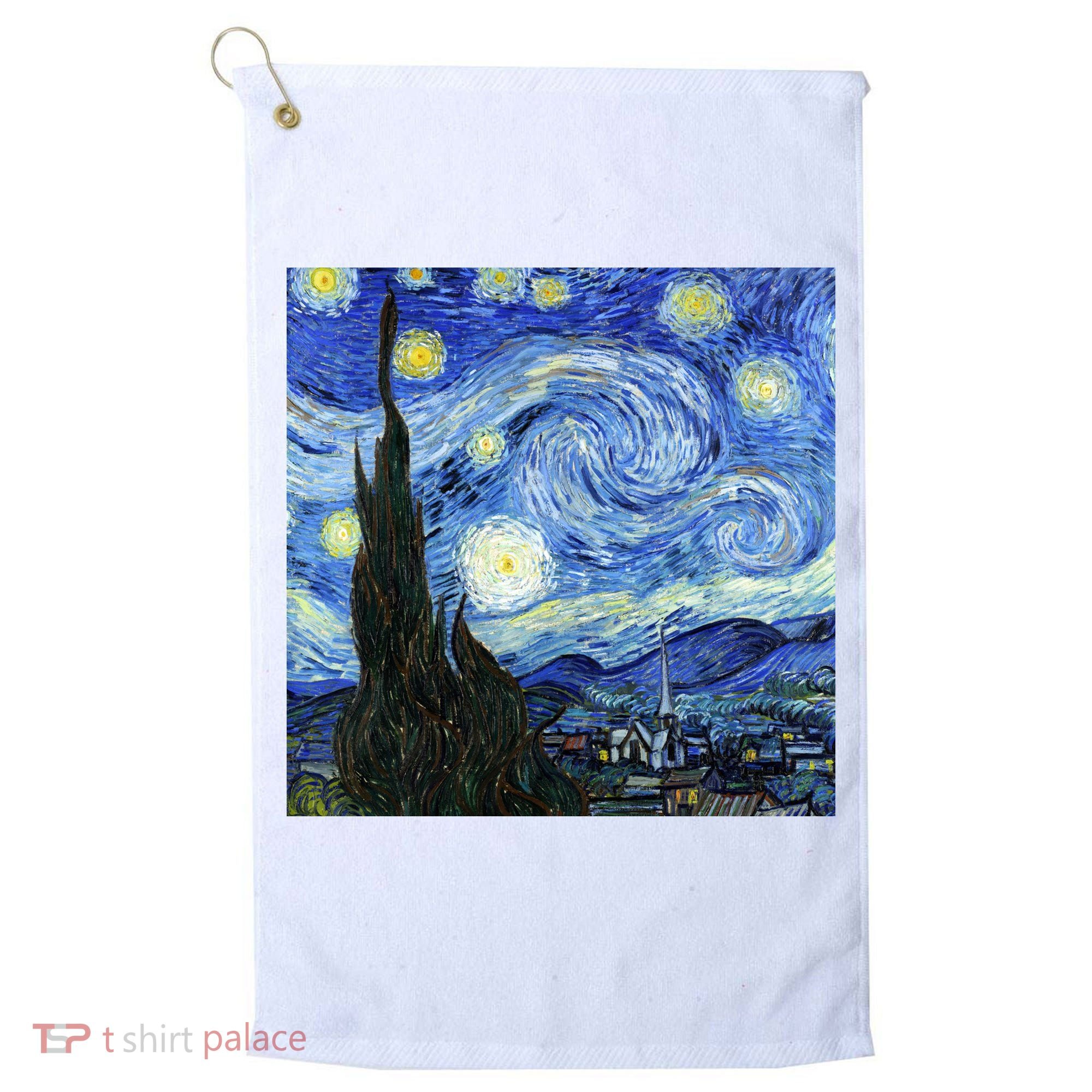 The Starry Night By Vincent Van Gogh Golf Towel