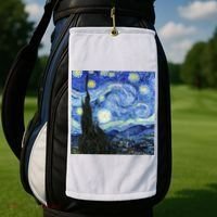 The Starry Night By Vincent Van Gogh Golf Towel thumb 2
