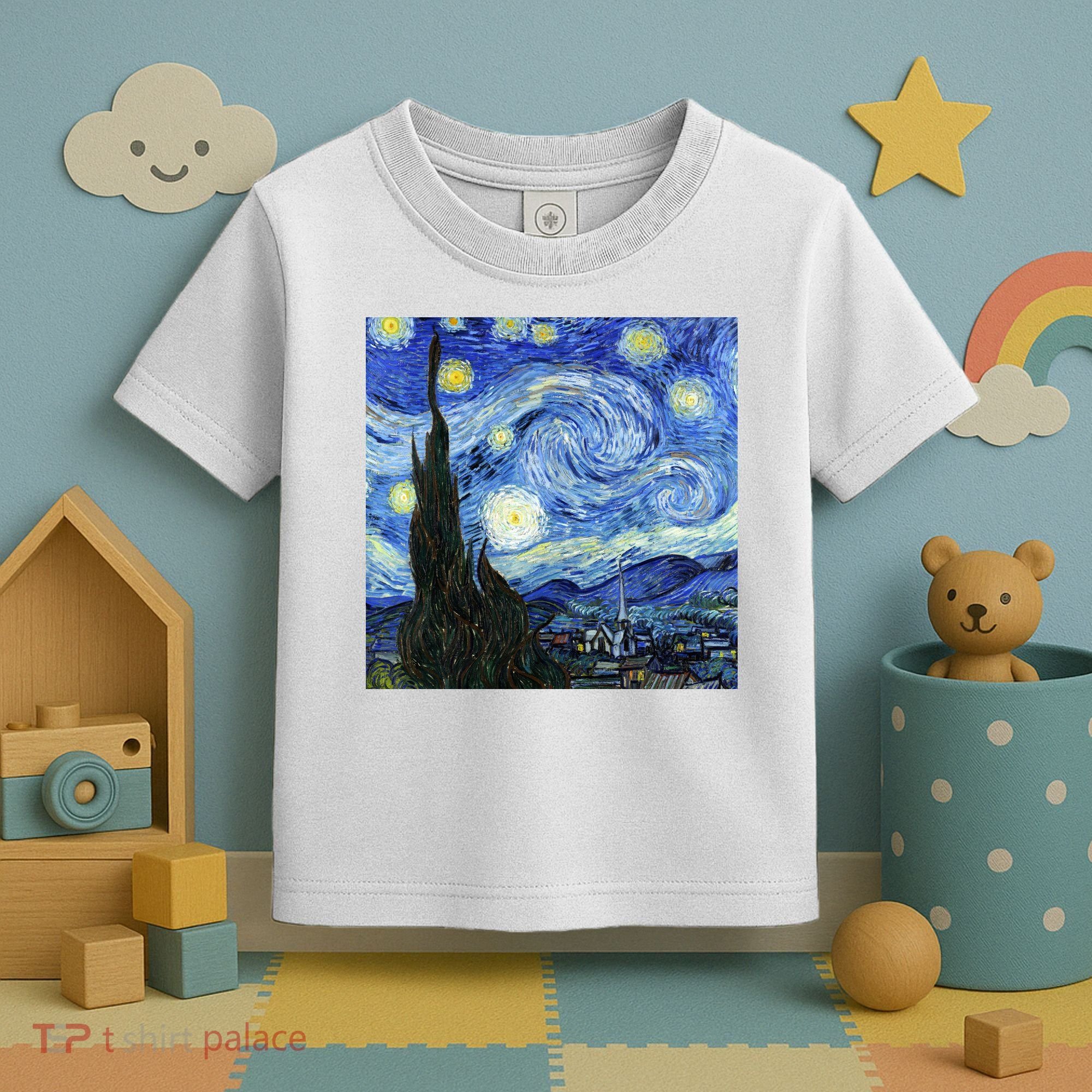 The Starry Night By Vincent Van Gogh Toddler T-Shirt