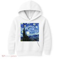 The Starry Night By Vincent Van Gogh Kids Hoodie thumb 0