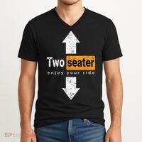 Two Seater Naughty Dirty Adult Humor V-Neck T-Shirt thumb 2