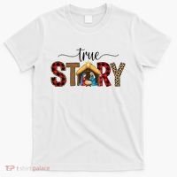 True Story Nativity Christmas Jesus Catholic Christian T-Shirt thumb 0