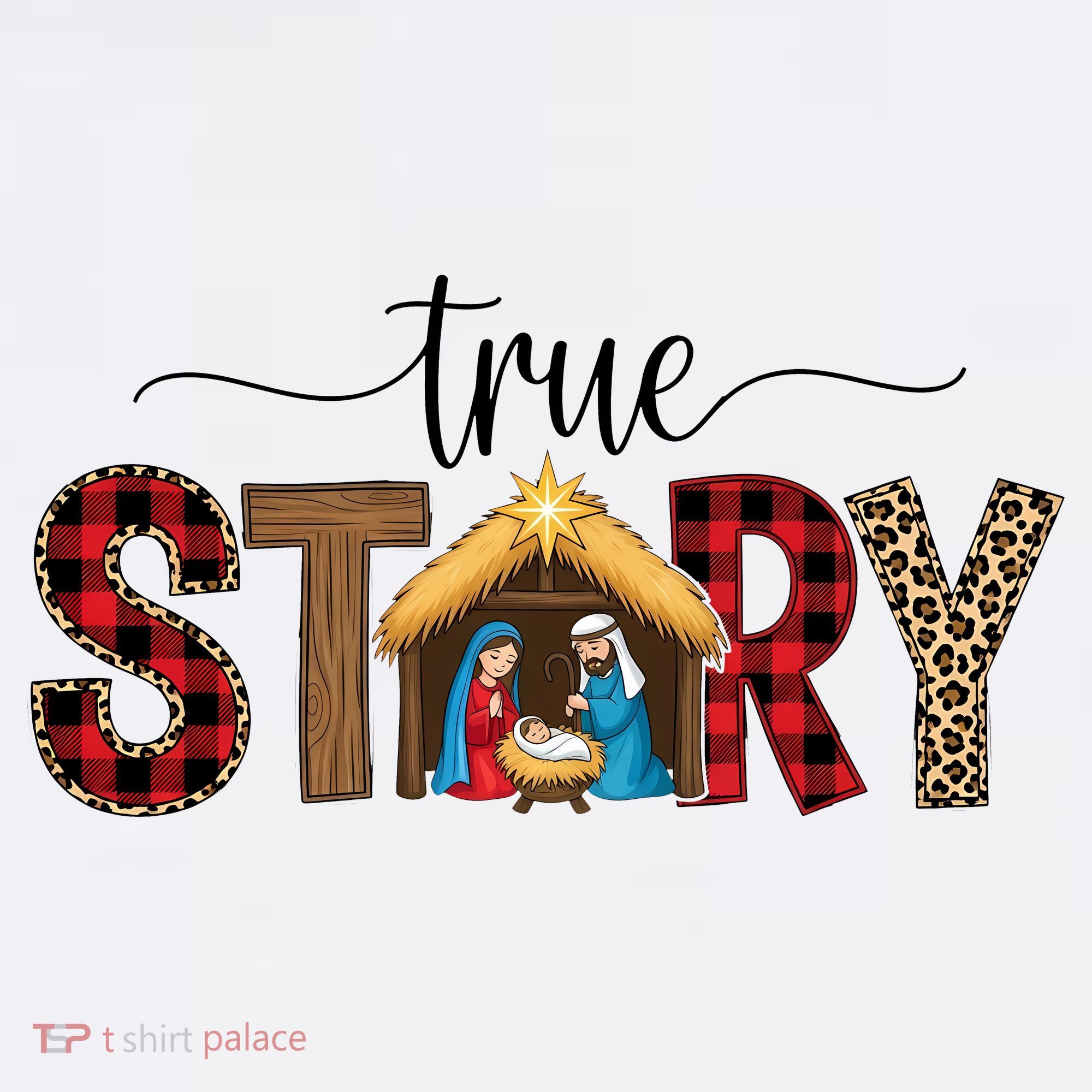 True Story Nativity Christmas Jesus Catholic Christian Women's Hoodie