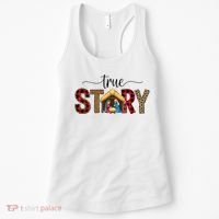 True Story Nativity Christmas Jesus Catholic Christian Women's Tank Top thumb 0