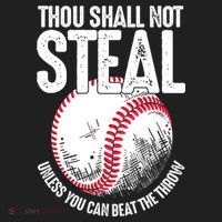 Thou Shall Not Steal Unless You Can Beat The Throw Baseball Tumbler thumb 3