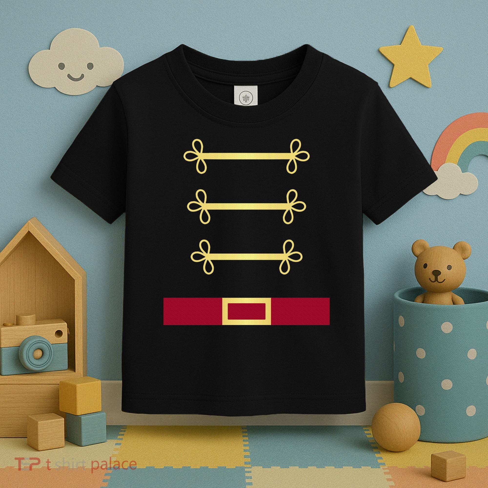 Toy Soldier Nutcracker Costume Uniform Toddler T-Shirt