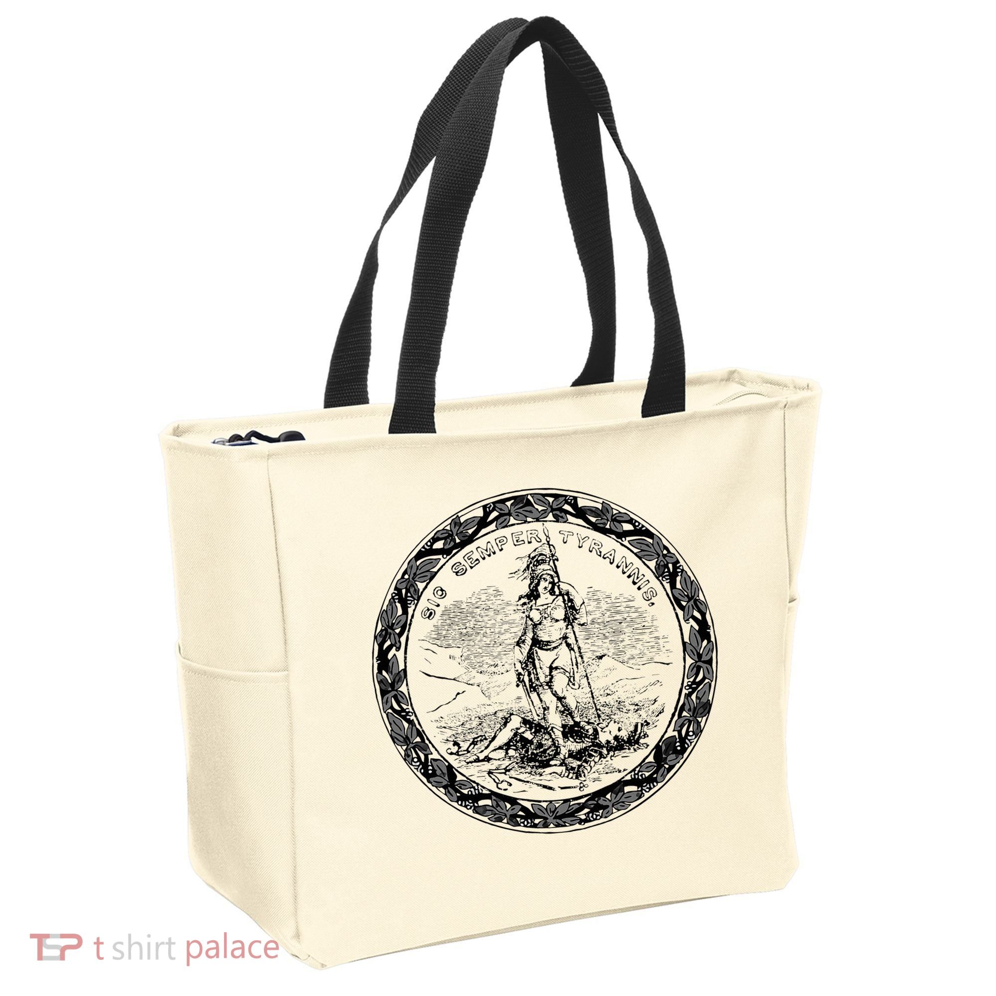 Trendy Seal Of Virginia Tote Bag