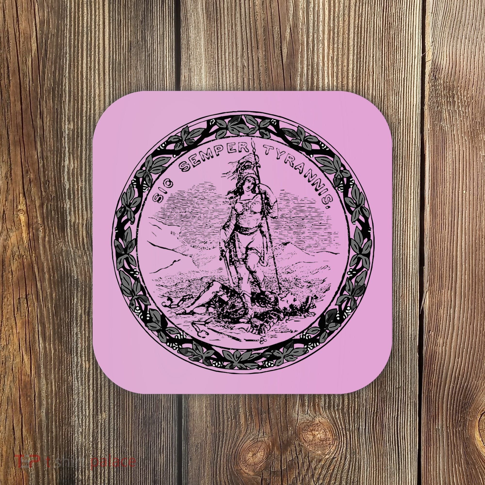 Trendy Seal Of Virginia Coaster