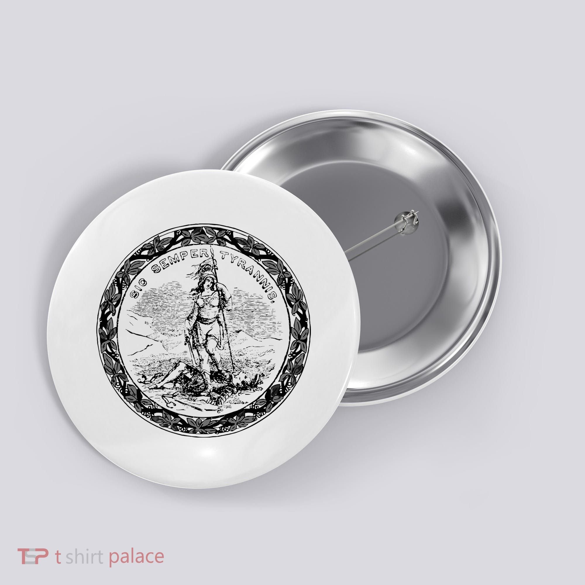 Trendy Seal Of Virginia Button