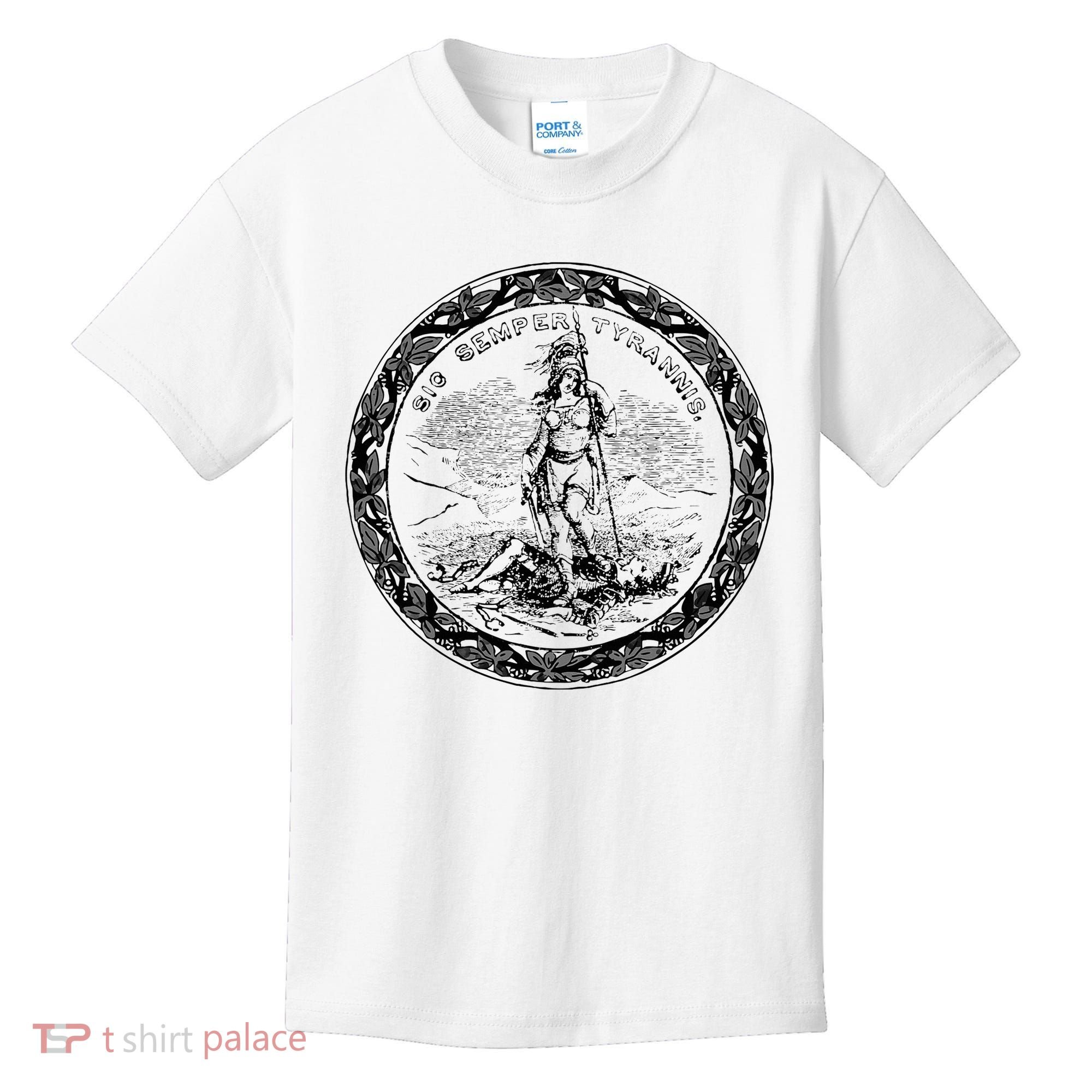 Trendy Seal Of Virginia Kids T-Shirt