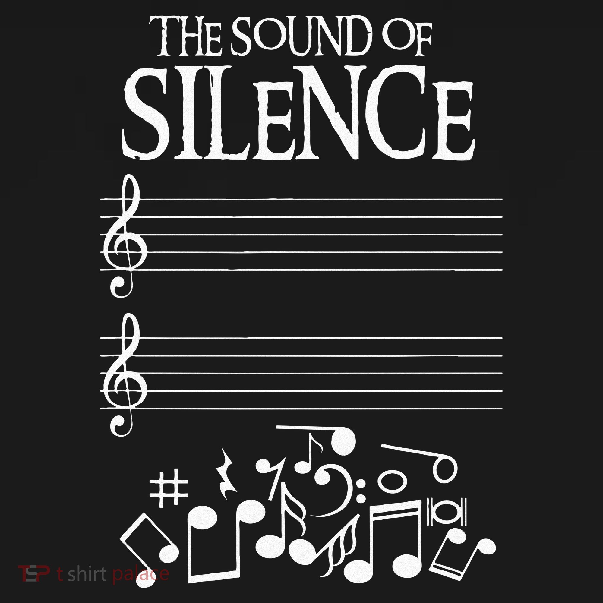 The Sound Of Silence Humorous Music For Musicians Women's Hoodie