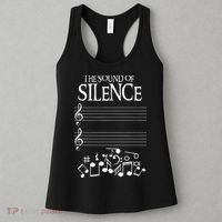 The Sound Of Silence Humorous Music For Musicians Women's Tank Top thumb 3