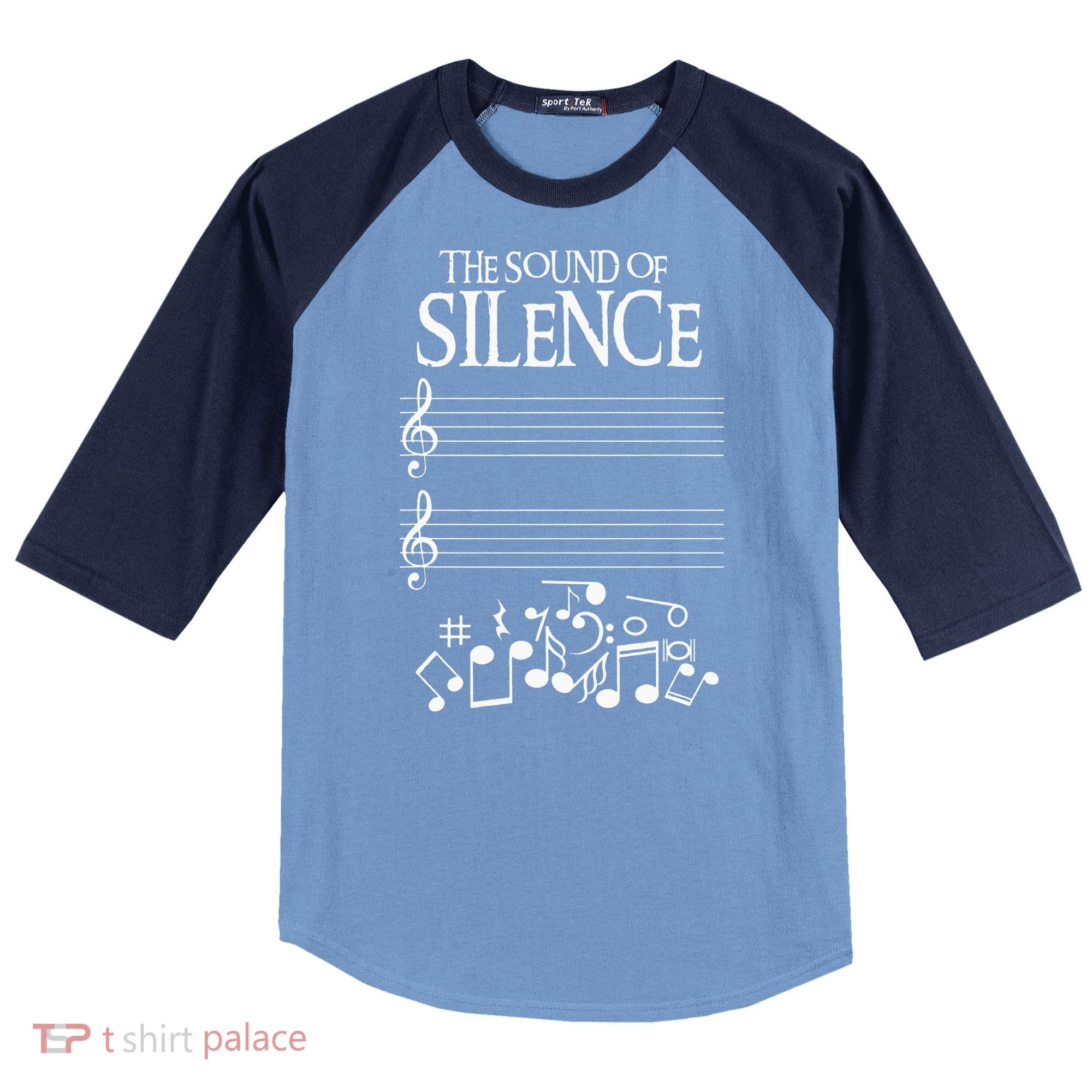 The Sound Of Silence Humorous Music For Musicians Raglan Baseball Sleeve Shirt