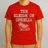 The Sleigh Of Ophelia Funny Christmas T-Shirt thumb 3