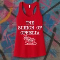 The Sleigh Of Ophelia Funny Christmas Women's Tank Top thumb 3