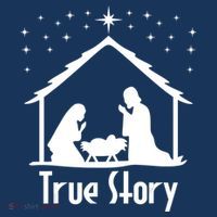 True Story Of Jesus Birth Nativity Christmas Religious Women's Hoodie thumb 2