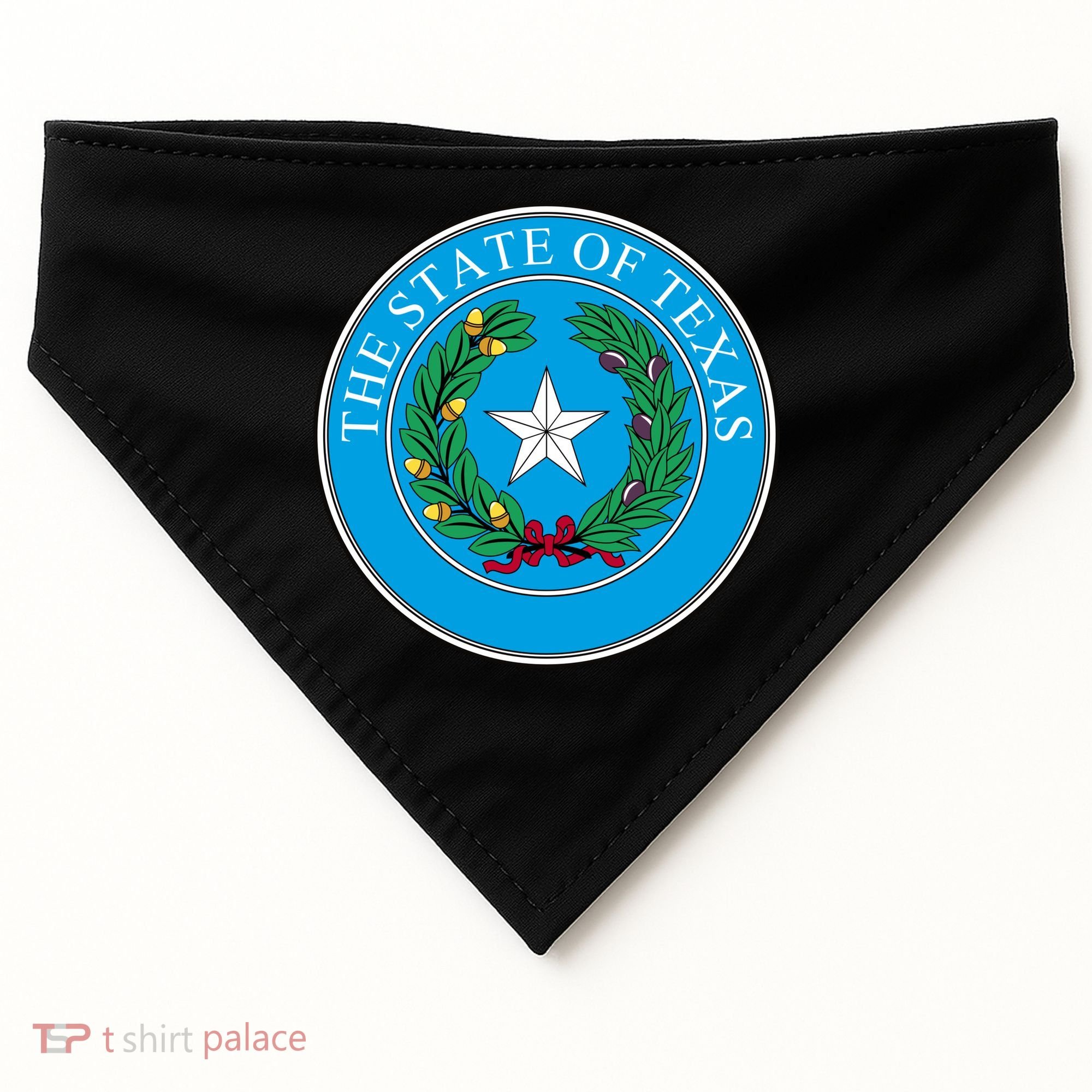 The State Of Texas Seal USA-Made Doggie Bandana
