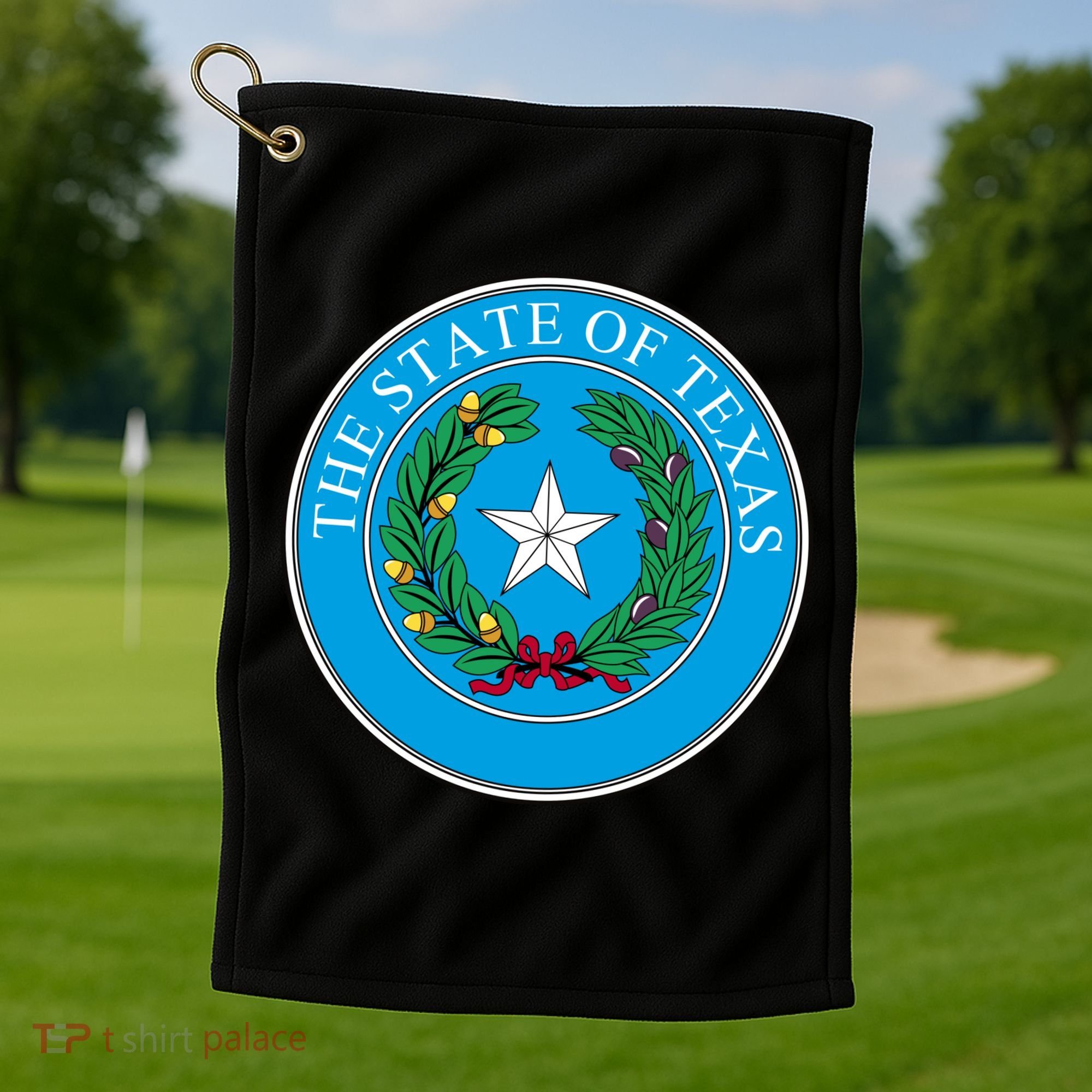 The State Of Texas Seal Golf Towel