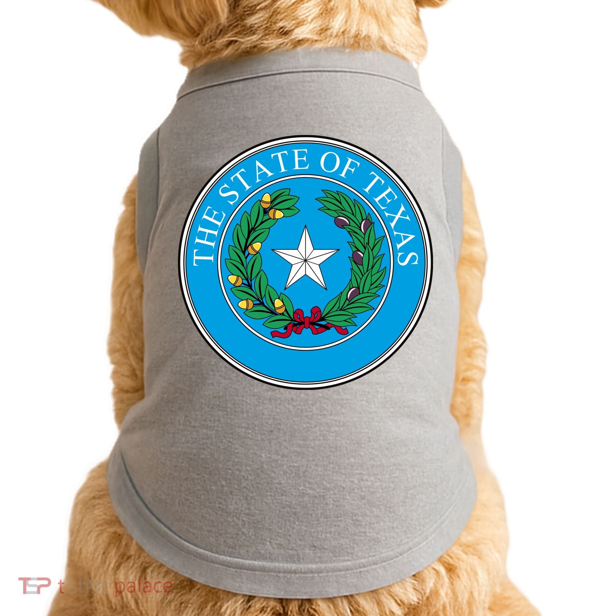 The State Of Texas Seal Doggie Tank