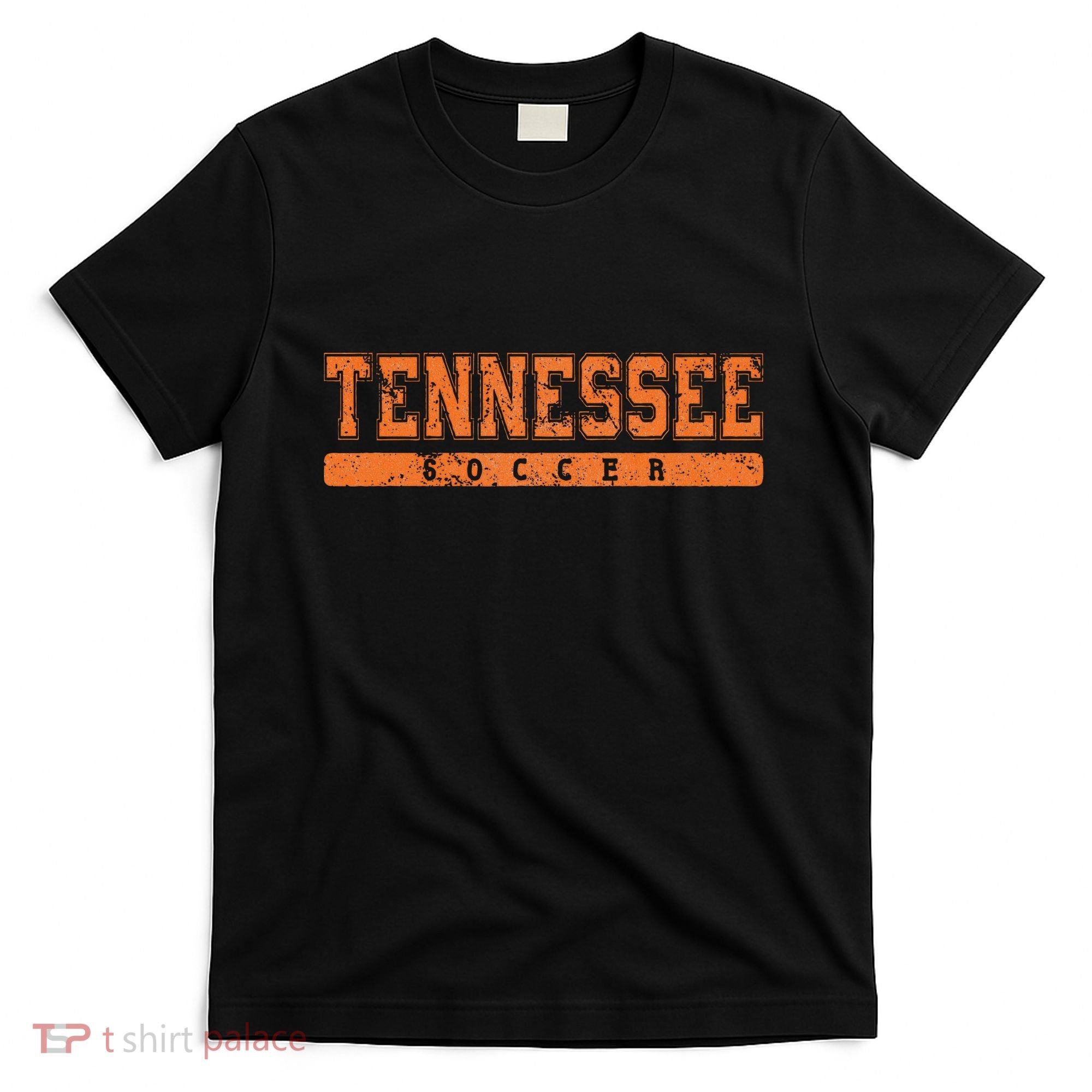 Tennessee Soccer Orange Vintage Text T-Shirt