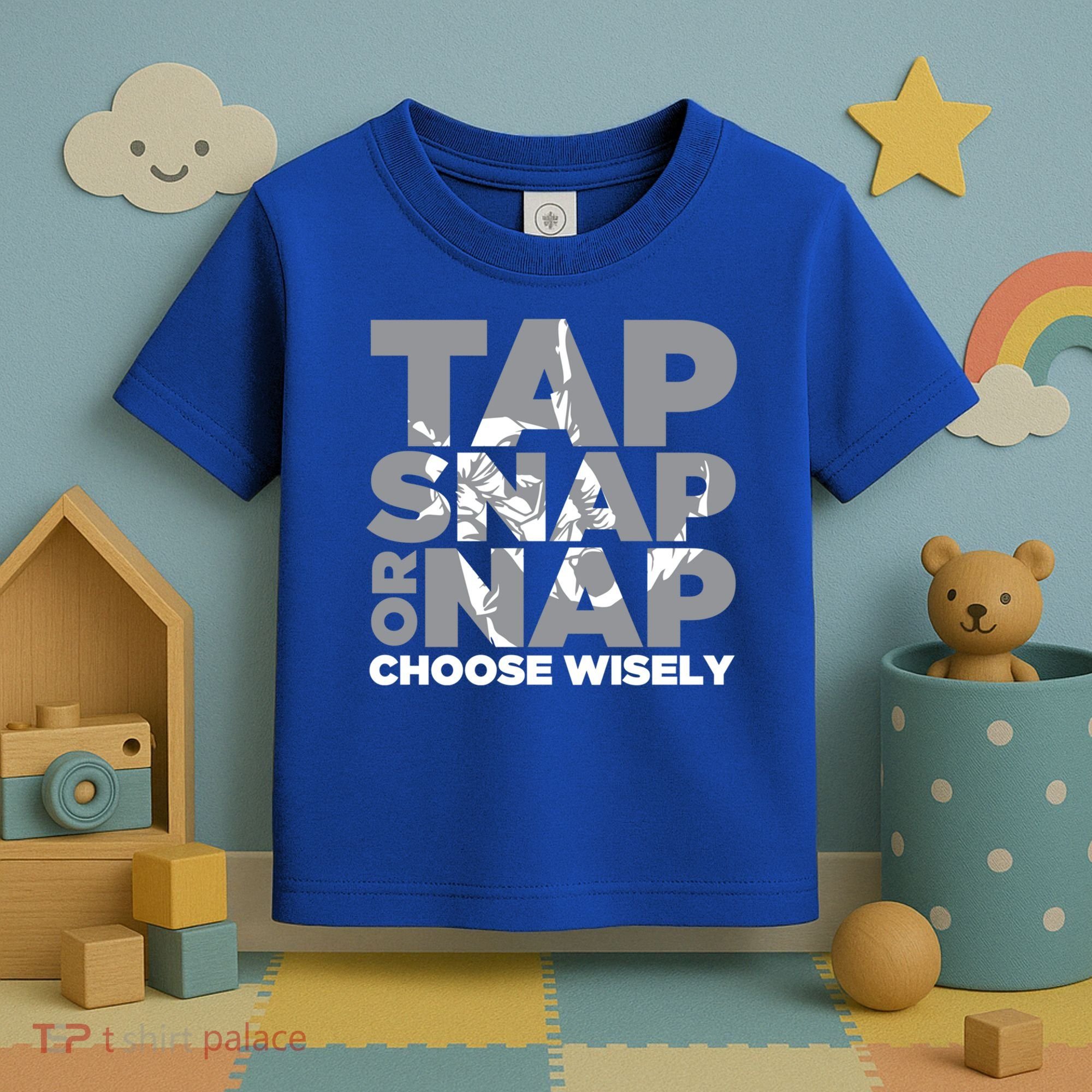 Tap Snap Or Nap Brazillian Jiu Jitsu Bjj Gift Toddler T-Shirt