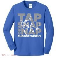 Tap Snap Or Nap Brazillian Jiu Jitsu Bjj Gift Kids Long Sleeve Shirt thumb 0