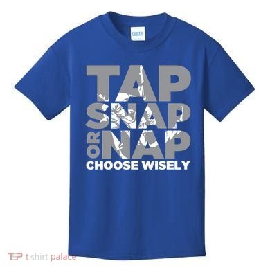 Tap Snap Or Nap Brazillian Jiu Jitsu Bjj Gift Kids T-Shirt