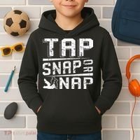 Tap Snap Or Nap Jiu Jitsu Brazilian Bjj Kids Hoodie thumb 2