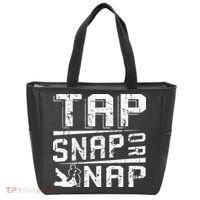 Tap Snap Or Nap Jiu Jitsu Brazilian Bjj Tote Bag thumb 0