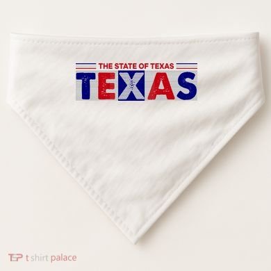 The State Of Texas Logo USA-Made Doggie Bandana