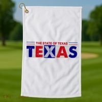 The State Of Texas Logo Golf Towel thumb 1