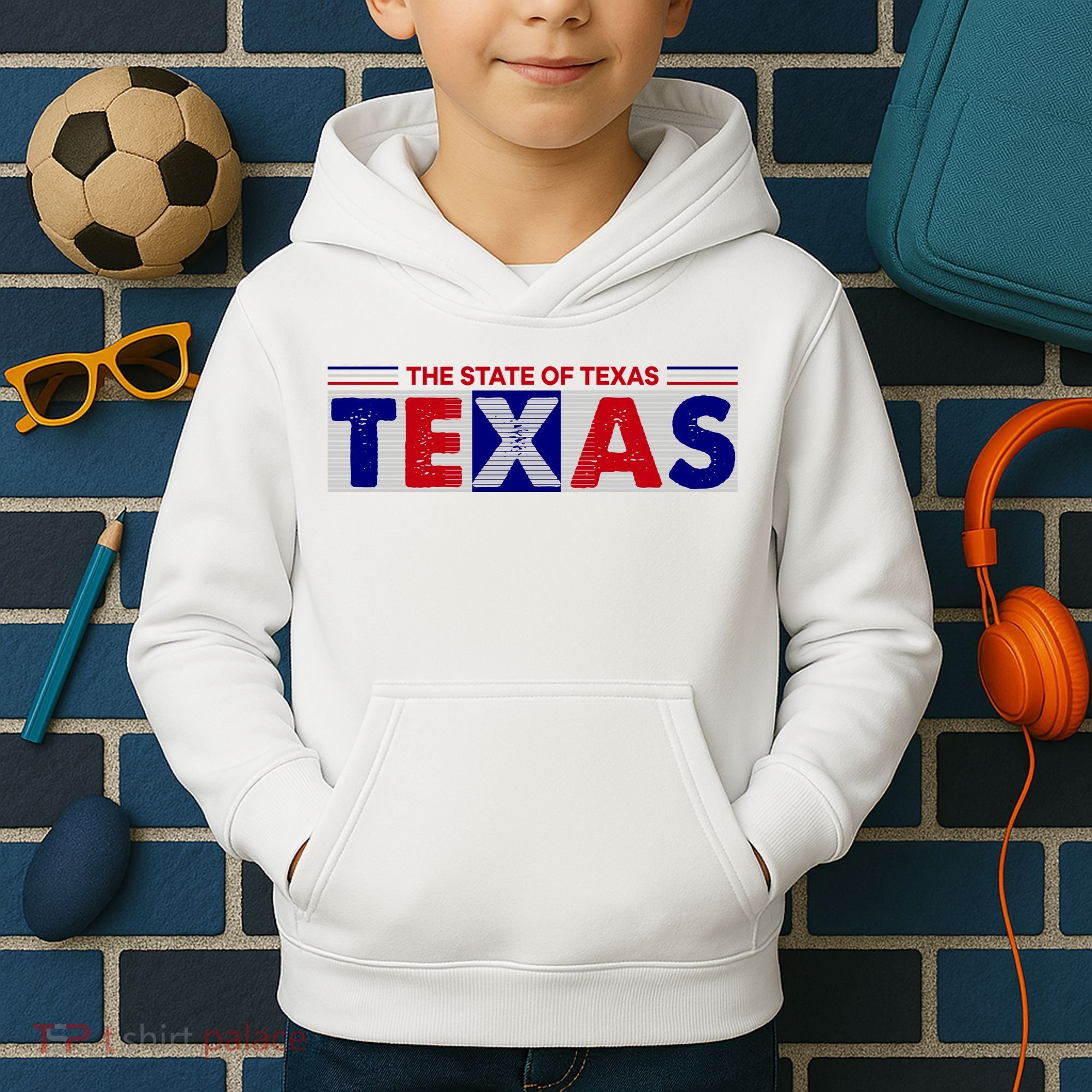 The State Of Texas Logo Kids Hoodie