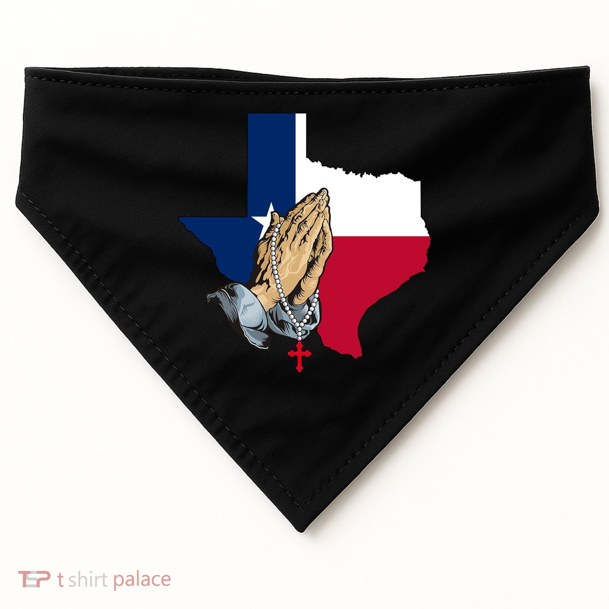 Texas Strong Pray For Uvalde USA-Made Doggie Bandana