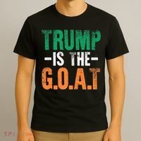 Trump St Patrick's Day Party Gift Donald Trump GOAT T-Shirt thumb 3