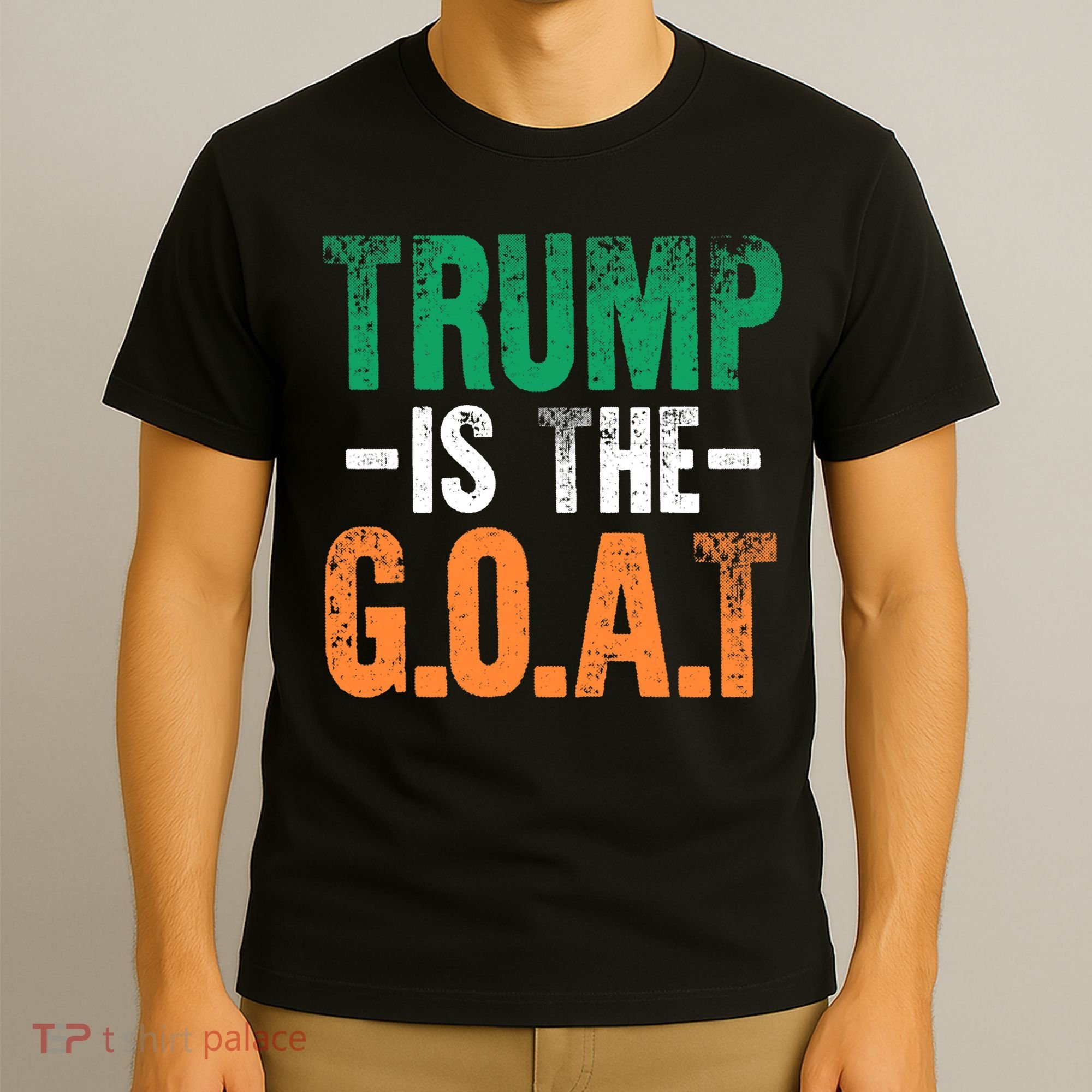 Trump St Patrick's Day Party Gift Donald Trump GOAT T-Shirt