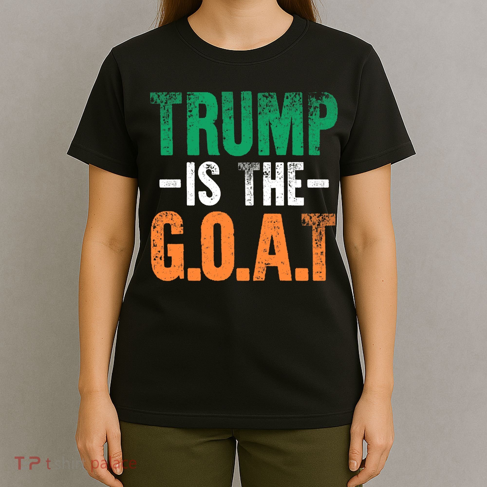 Trump St Patrick's Day Party Gift Donald Trump GOAT T-Shirt