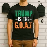 Trump St Patrick's Day Party Gift Donald Trump GOAT T-Shirt thumb 6