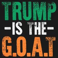 Trump St Patrick's Day Party Gift Donald Trump GOAT T-Shirt thumb 7
