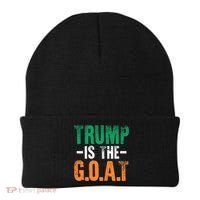 Trump St Patrick's Day Party Gift Donald Trump GOAT Beanie thumb 0