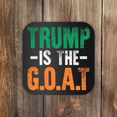 Trump St Patrick's Day Party Gift Donald Trump GOAT Coaster