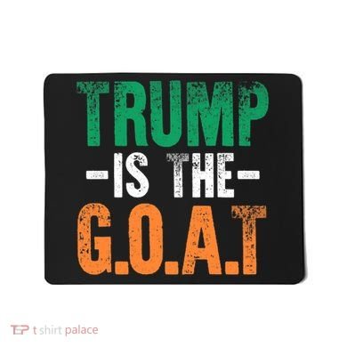 Trump St Patrick's Day Party Gift Donald Trump GOAT Mousepad