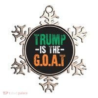 Trump St Patrick's Day Party Gift Donald Trump GOAT Ornament thumb 0