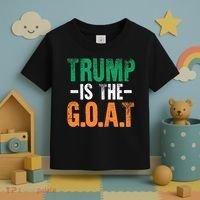 Trump St Patrick's Day Party Gift Donald Trump GOAT Toddler T-Shirt thumb 3