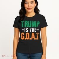Trump St Patrick's Day Party Gift Donald Trump GOAT Women's T-Shirt thumb 4