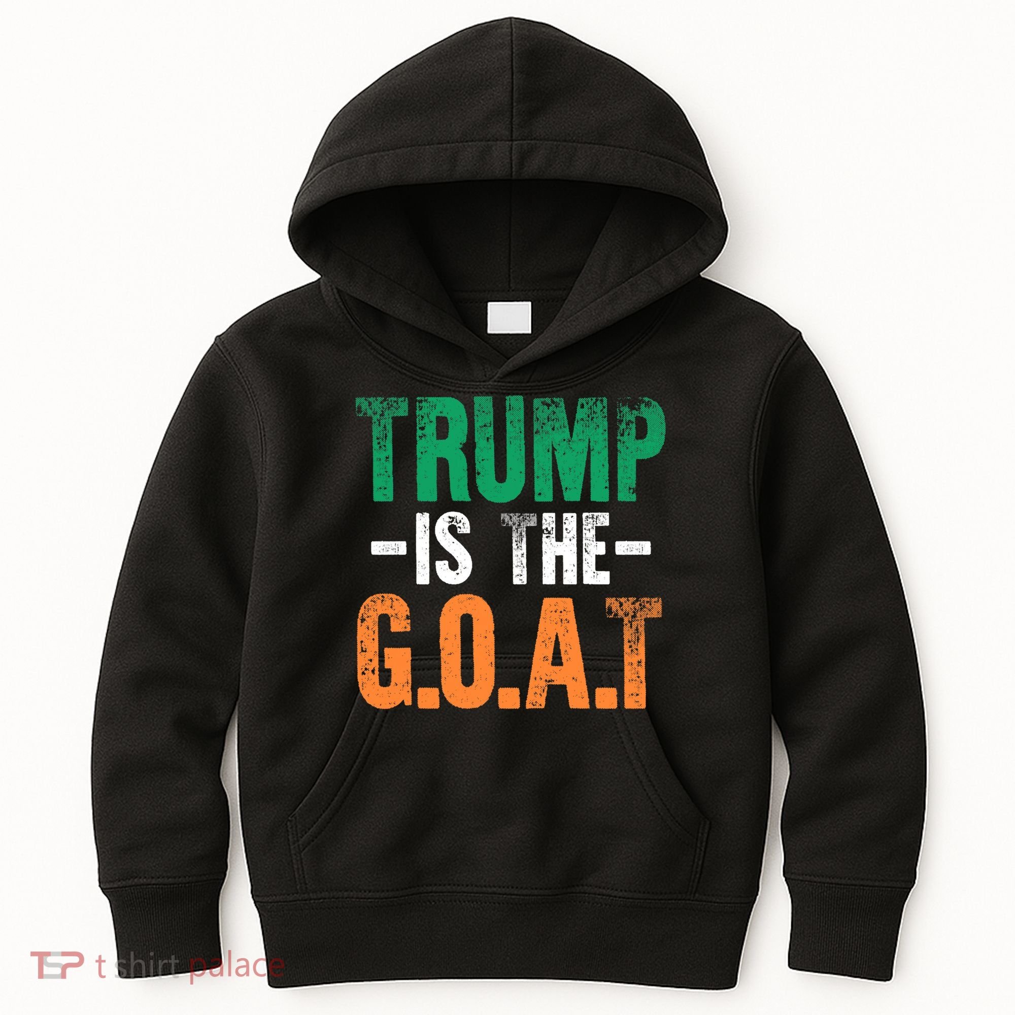 Trump St Patrick's Day Party Gift Donald Trump GOAT Kids Hoodie