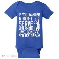 Tennis Sport Player Joke For Tennis Lover Coach Baby Bodysuit thumb 0