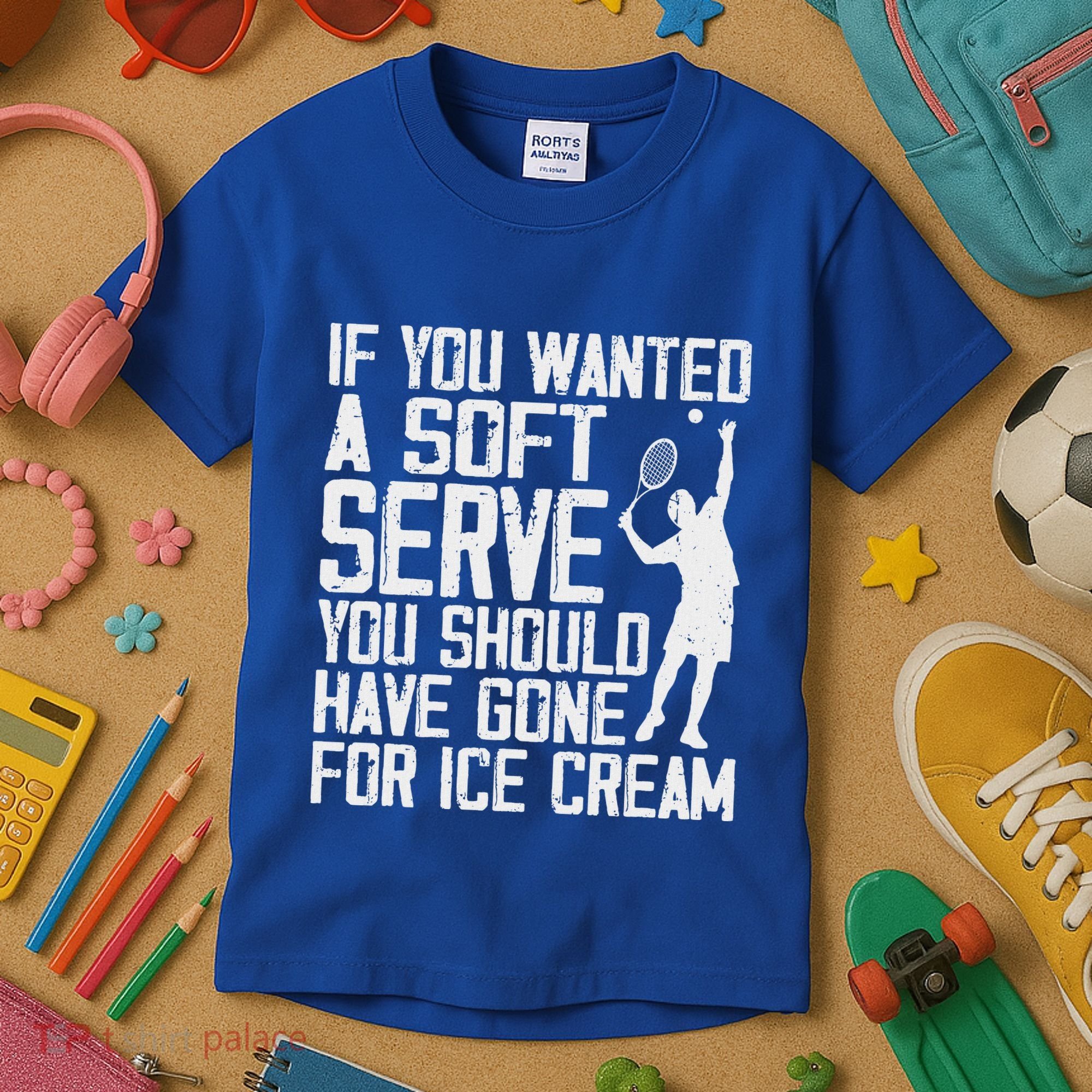 Tennis Sport Player Joke For Tennis Lover Coach Kids T-Shirt