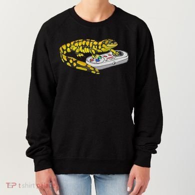 Tiger Salamander Playing Video Game Salamanders Gamers Women's Sweatshirt