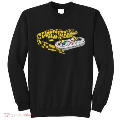 Tiger Salamander Playing Video Game Salamanders Gamers Sweatshirt