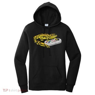 Tiger Salamander Playing Video Game Salamanders Gamers Women's Hoodie
